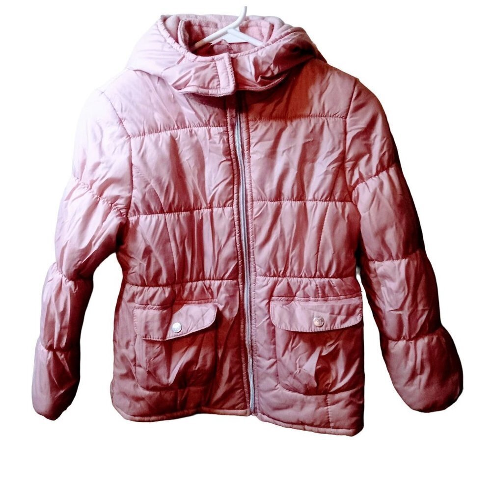 Pink Platinum Girls Puff Jacket